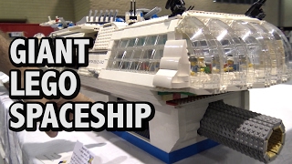 Giant Custom LEGO USS Intrepid Spaceship | BrickFair Alabama 2017