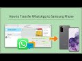 Quickly Transfer iPhone Android WhatsApp to All Samsung Phones