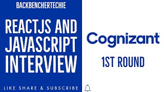 ReactJs Interview Cognizant 1st Round | ReactJs & Javascript | CTS | Software Engineer | Developer