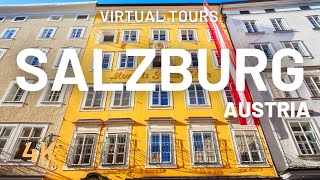 SALZBURG Walking Tour 🇦🇹 Austria (4K Ultra HD 60fps) Mozart Birthplace