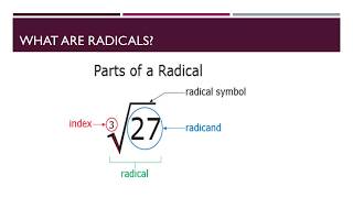 Lesson 7-5 simplifying Radicals