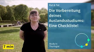 Auslandsstudium: Eine Checkliste