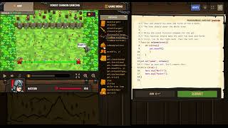 CodeCombat - Forest Cannon Dancing - JavaScript
