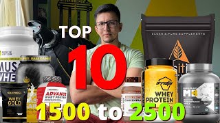 Top 10 Best Whey Protein Under 1500 Rs to 2000 Rs In India