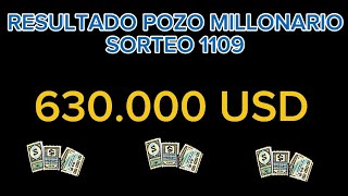 RESULTADO POZO MILLONARIO SORTEO 1109 #pozomillonario #96 #1109 #pozorevancha