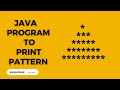 Java Program to Print Full Triangle Pattern | Java Nested For Loop