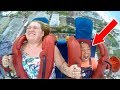 Scared Kids - GIRLS #3 | Funny Slingshot Ride Compilation