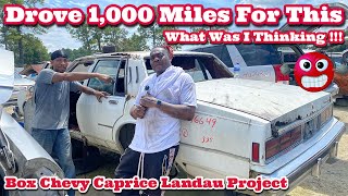 My Box Chevy Caprice 2 Door Landau Project Build - Junkyard Run With@BigRichEHhthang100