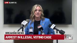 Arrest in illegal voting case in Blount County