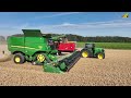 Großeinsatz Weizenernte 2022 - 4 Mähdrescher Fendt, Claas, JD Traktoren Landwirtschaft Wheat Harvest