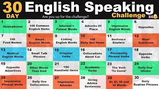 The 30-Day English Speaking Challenge!