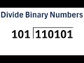 How to Divide Binary Numbers