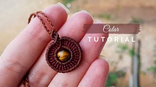 Dede Tutorials | Necklace with tiger eye # 338