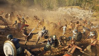 Assassins Creed Odyssey Conquest Battle #1 Spartans VS Athenians All out combat Gameplay!!
