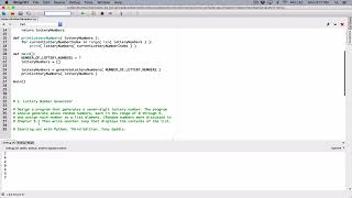 7.2. (Part 2) Lottery Number Generator - Python