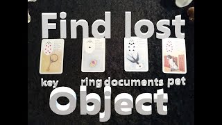 Pick a Card Tarot Reading | Find a lost item (key, jewelry, documents, pet)