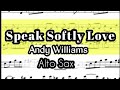 Speak Softly Love Alto Sax Sheet Music Backing Track Play Along Partitura