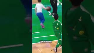 Deuce Tatum and Ean Horford got some 1v1 in pregame tonight 🏀🥹