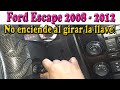 Ford Escape no enciende al girar la llave