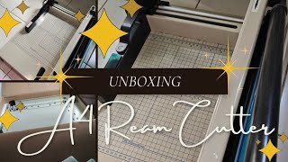 UNBOXING A4 REAM CUTTER (SHOP NEW CUTTING MATERIALS) 🥳🎊✨🌟