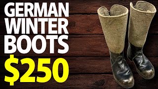 $250 | WW2 German Army Eastern Front Winter Combat Felt Boots History, | Military Antiques Toronto