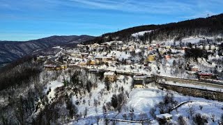 Bolu Dağı'nda kar manzarası, havadan görüntülendi