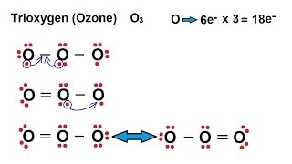 Chemistry - Chemical Bonding (26 of 35) Lewis Structures - Resonance Structures - Ozone O3