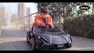 Licensed Lamborghini Sian Kids Ride On Car with Parent Remote Control, 12V Electric Toy Roadster
