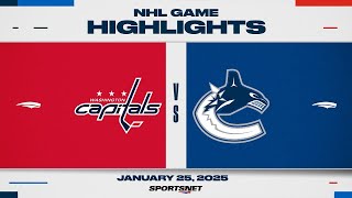 NHL Highlights | Capitals vs. Canucks - January 25, 2025