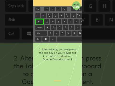 How to Indent on Google Docs #shorts
