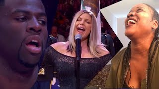 FERGIE SINGING NATIONAL ANTHEM AT THE ALL STAR GAME! (REACTION)