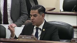 Rep. Robert Garcia calls picture of Elon Musk during hearing 'd*ck pic'