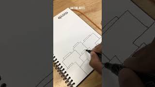 How to draw a doodle tutorial in Tamil | simple doodle drawing #art