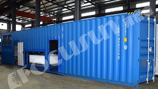 Focusun 5T Containerized Block Ice Machine Testing At Factory