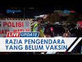 Pemotor Terjaring Razia di Pangkalpinang terkait Kelengkapan Berkendara dan Sertifikat Vaksinasi