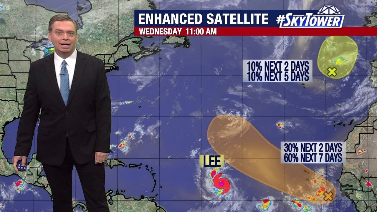 Tropical Storm Lee To Become Major Hurricane - YouTube