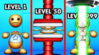 Destroying LEVEL 1 vs LEVEL 999 KICK THE BUDDY