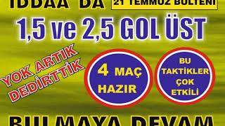 🔥İDDAA - ÇOK FARKLI 1.5 ve 2.5 GOL ÜST TAKTİĞİ BAŞARILI VE ETKİLİ YÖNTEM - 4 MAÇ