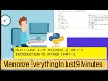 CLASS 11 PYTHON CBSE| UNIT 3 : INTRODUCTION TO PYTHON (PART-1)|new syllabus