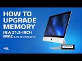 How to Upgrade/Install Memory in a 21.5-inch iMac (Late 2012– Mid 2014) iMac14,1 iMac14,3