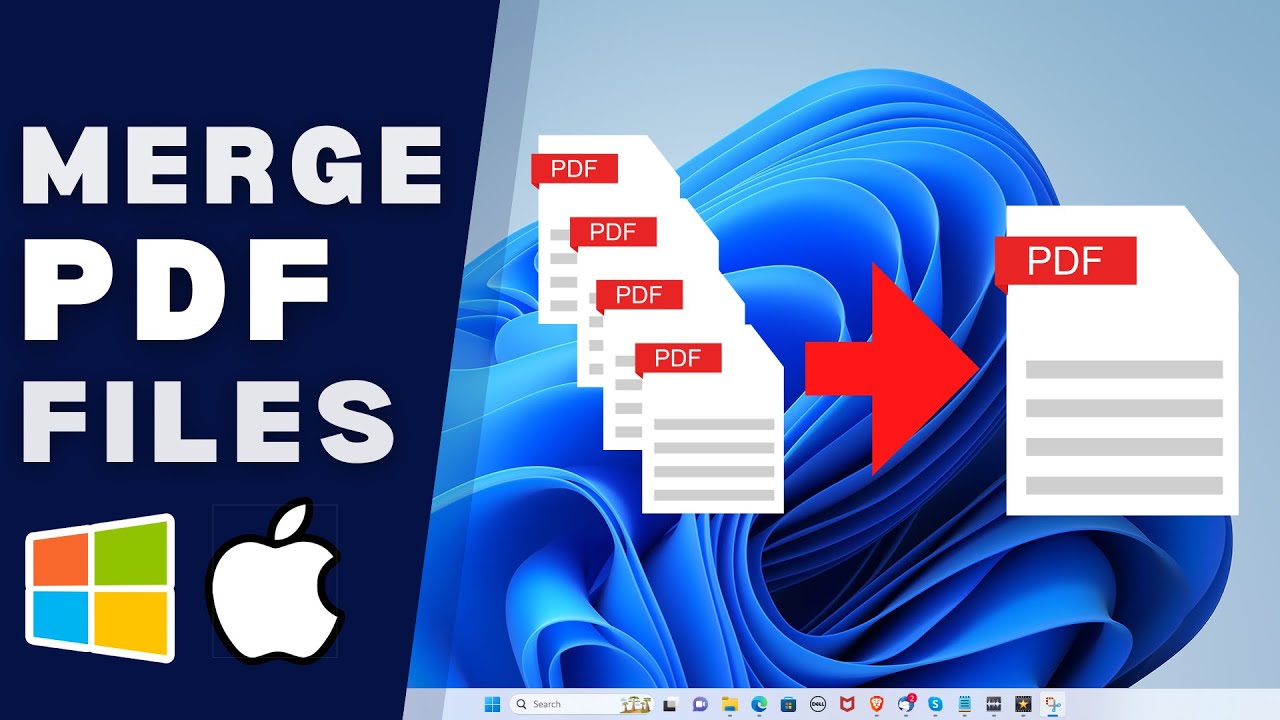 How To Merge Pdf Files Into One Youtube