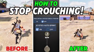 Best Sensitivity Settings To Fix Crouching In Call Of Duty Mobile | How To Stop Crouching In CODM BR