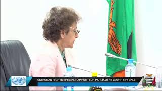 UN HUMAN RIGHTS SPECIAL RAPPORTEUR PARLIAMENT COURTESY CALL   ll 29 JAN 2025