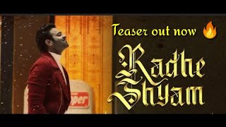 RADHE SHYAM TEASER OUT NOW 🔥 ll Live Reaction 😱
