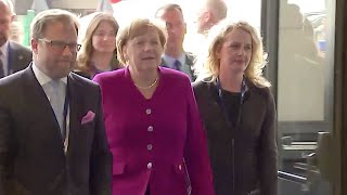 28.05.2019 - Ankunft Angela Merkel - Informelles EVP-Treffen / Neue EU-Kommission