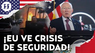 Ken Salazar reconoce crisis de inseguridad en México, pero confía en la administración de Sheinbaum