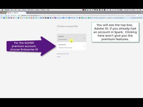 SUHSD Log in to Adobe Spark with Premium Features SUHSD Log in to Adobe Spark with Premium Features