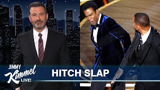 Jimmy Kimmel’s Breakdown of the Craziest Oscars Moment Ever Between Will Smith \u0026 Chris Rock