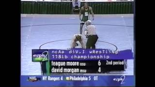 1998 118lb. NCAA Wrestling Championship Final: Teague Moore (OSU) vs. David Morgan (MSU)