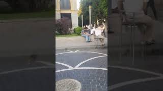 Artist in Nizami Street Playing Piano, Baku